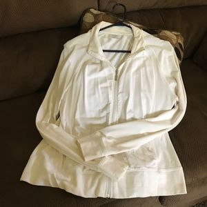 Danskin Now White Zip WorkOut Jacket